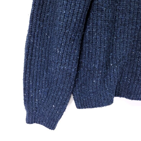 Vince Wool Alpaca Sweater Women's Medium Ribbed Chunky Speckled Knit - Picture 10 of 12